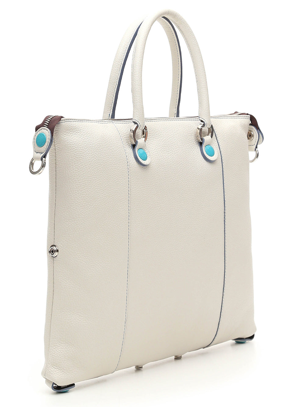 Gabs G3 Plus M Basic Borsa Zaino Trasformabile Hobo Shopper Tote Bauletto in Pelle Panna