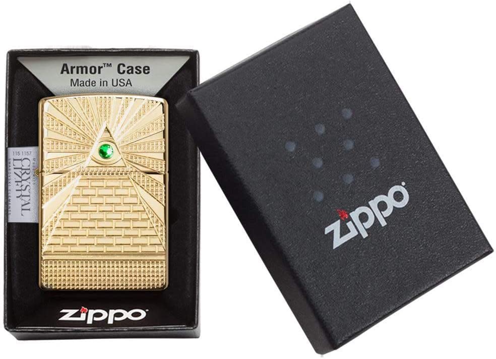 Zippo Windproof Refillable Made In Usa Gold Unisex