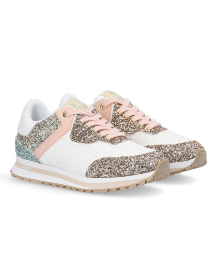 Liu Jo Sneakers Wonder 501 Glitter Bianco 2