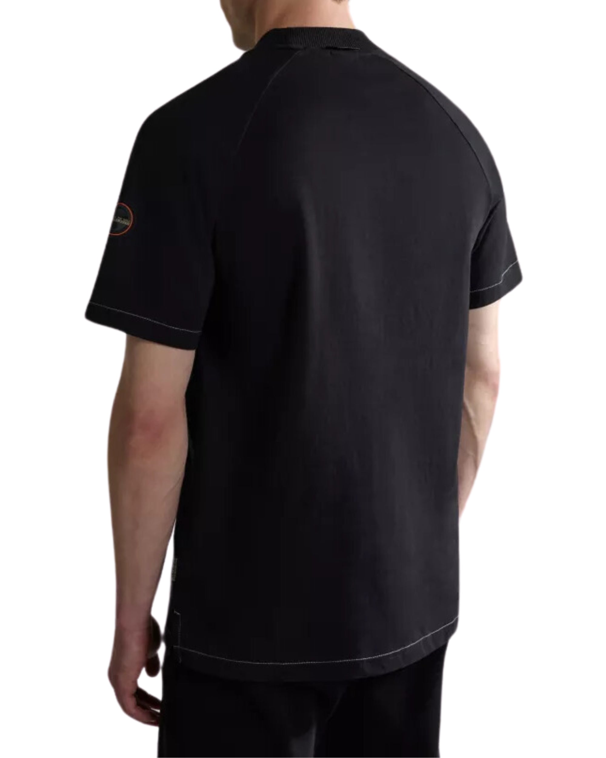 Napapijri Maglietta Manica Corta Weddell Cotone Nero