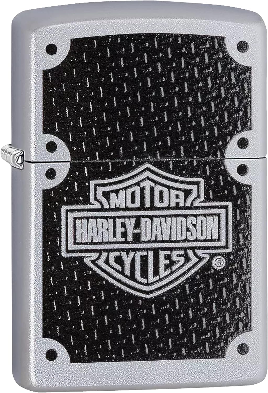 Zippo accendino Harley Davidson Antivento Ricaricabile Made In Usa Argento 24025