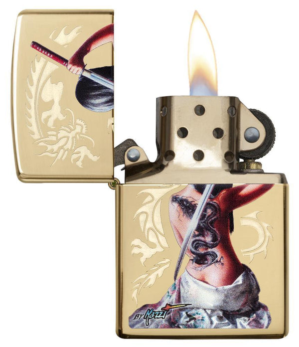 Zippo Samurai Lady Gold Unisex-2