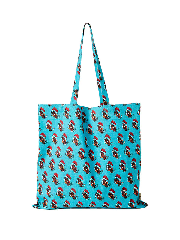 Surkana Shopper Canvas Blue Woman