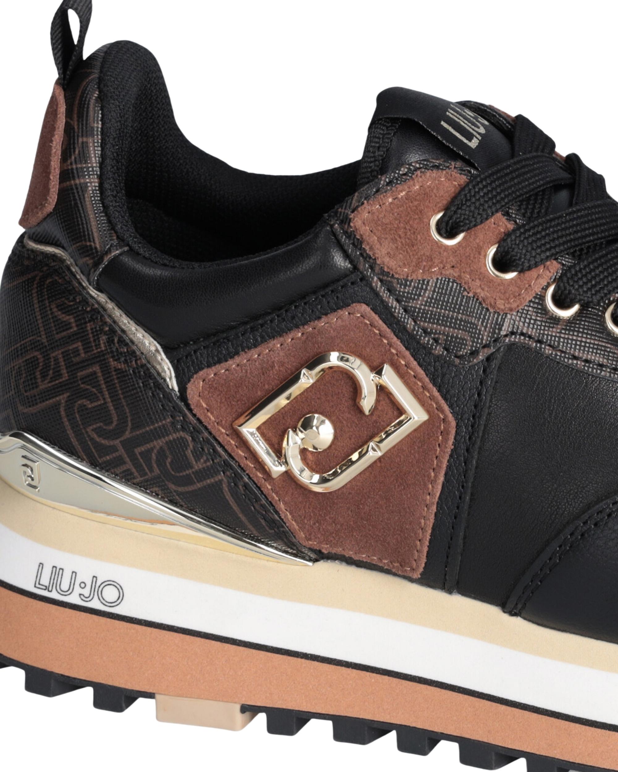 Liu Jo Sneakers Maxi Wonder 01 Donna in Ecopelle Nero