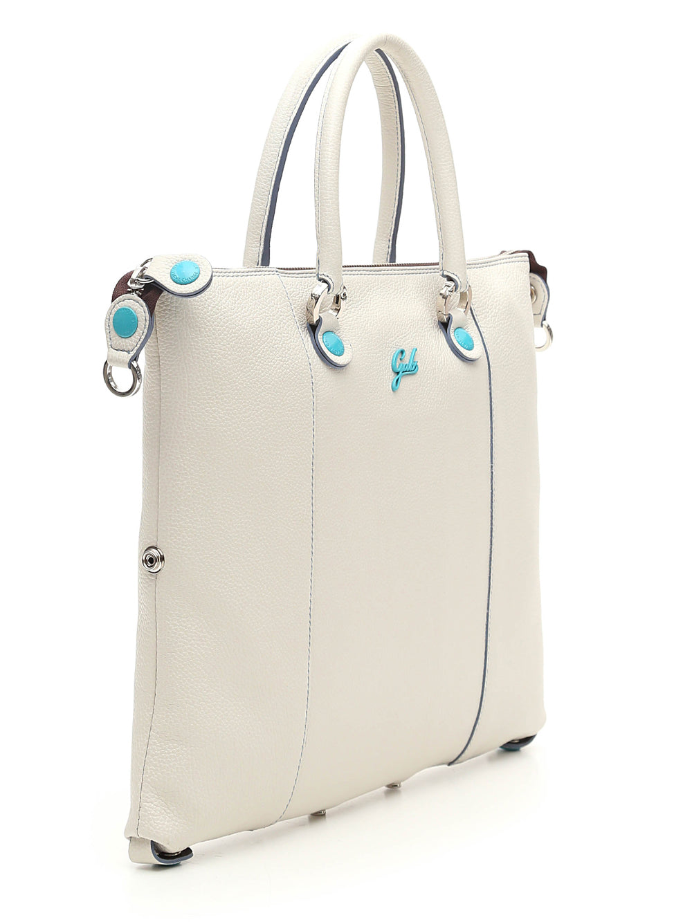 Gabs G3 Plus M Basic Borsa Zaino Trasformabile Hobo Shopper Tote Bauletto in Pelle Panna