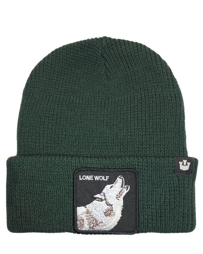 Goorin Bros. Cappello Beanie Hat Cuffia Con Patch Frontale E Logo Su Lato Verde Unisex 1