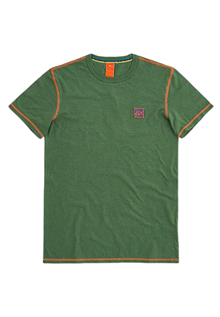 Sun68 T-shirt T31120 Green Cotton 1