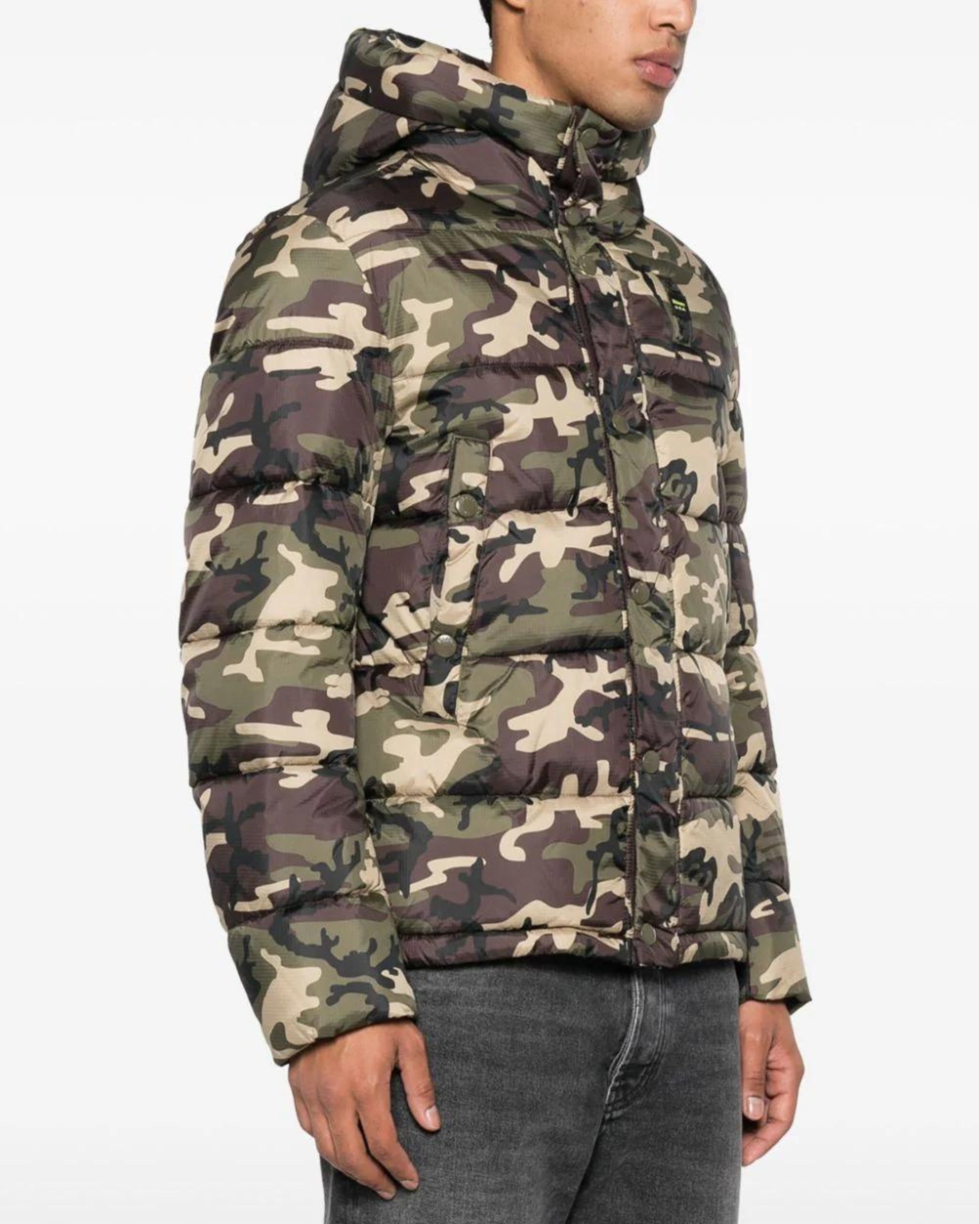 Blauer Green Padded Short Jacket Men