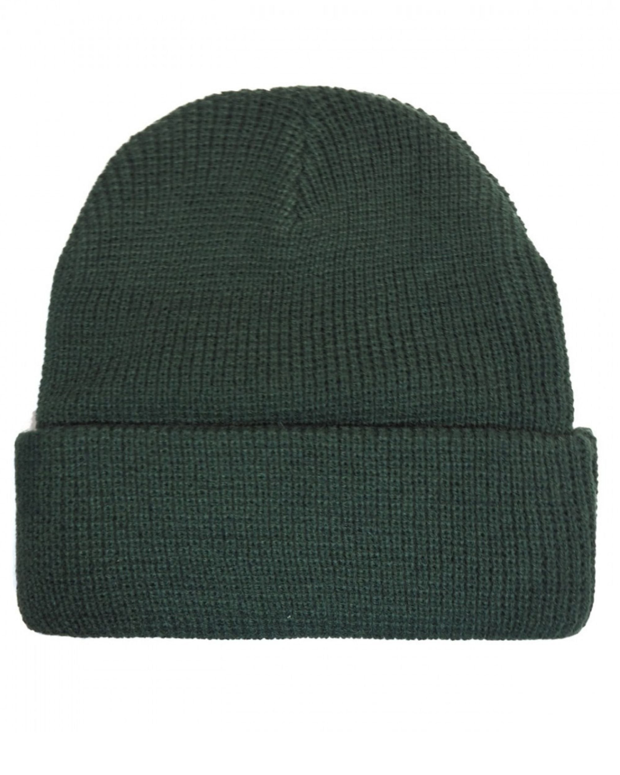 Goorin Bros. Beanie Hat Cap With Front Patch And Side Logo Green Unisex