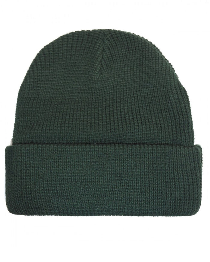 Goorin Bros. Beanie Hat Cap With Front Patch And Side Logo Green Unisex 3