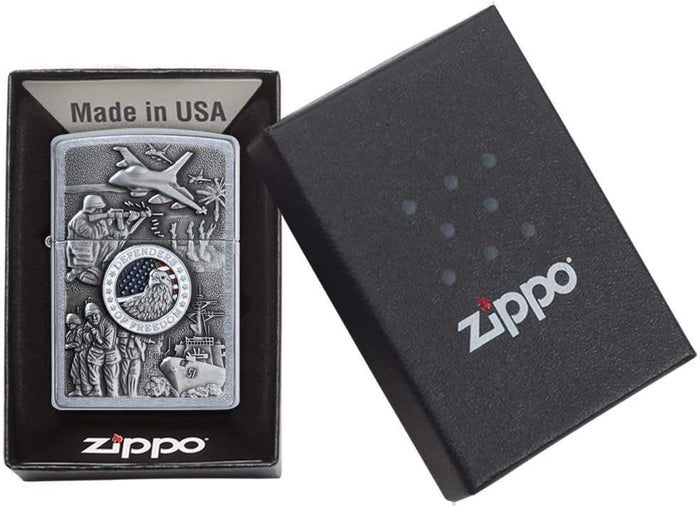 Zippo Windproof Refillable Made In Usa Silver Unisex 4