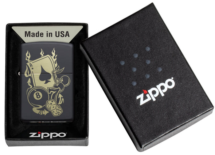 Zippo Gambling Nero Unisex 3