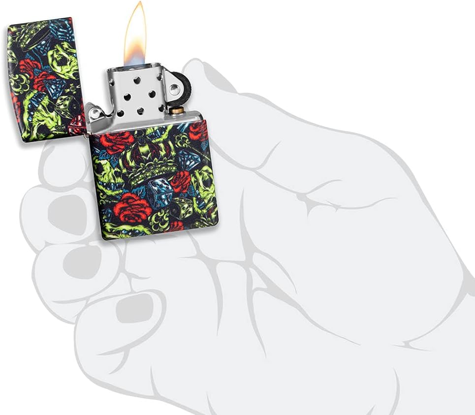 Zippo Windproof Refillable Made In Usa Multicolor Unisex