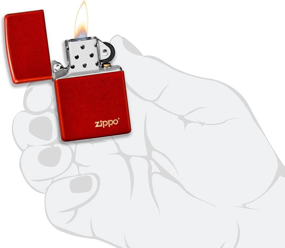 Zippo Windproof Refillable Made In Usa Red Unisex