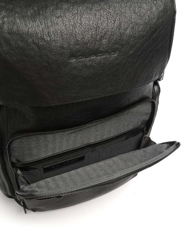 Piquadro Backpack for PC and Tablet Ipad with Pocket Black Men-2