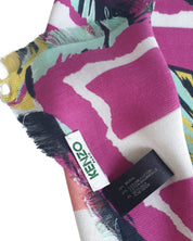 Kenzo Stola Pashmina 135x135 cm Modal Multicolore