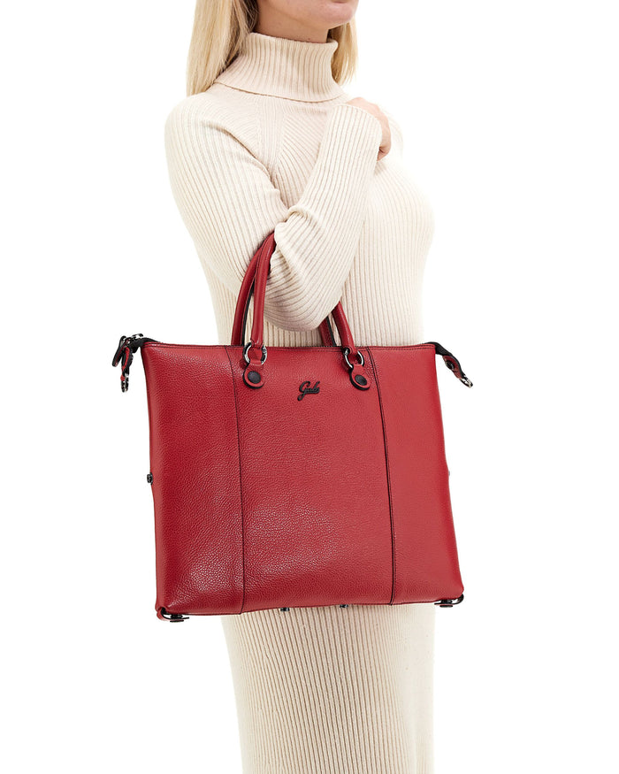 Gabs Shopper Tote Bauletto Zaino Trasformabile Rosso Donna 8