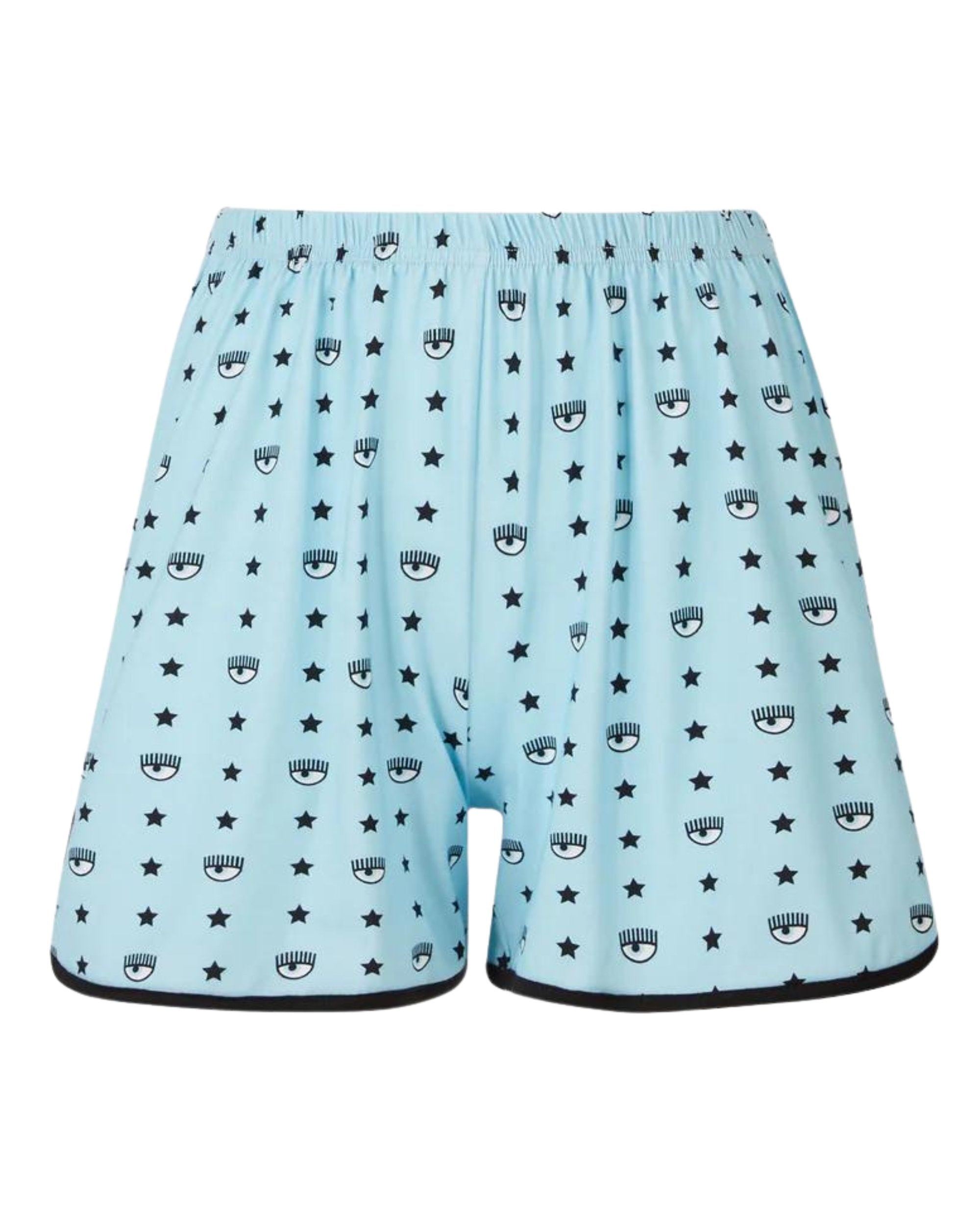 Chiara Ferragni Short Pyjamas Eye-star Complete By Azzurro Donna