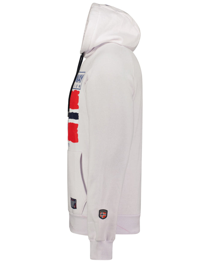 Geographical Norway Felpa Geonorway Con Cappuccio Bianco Uomo 4