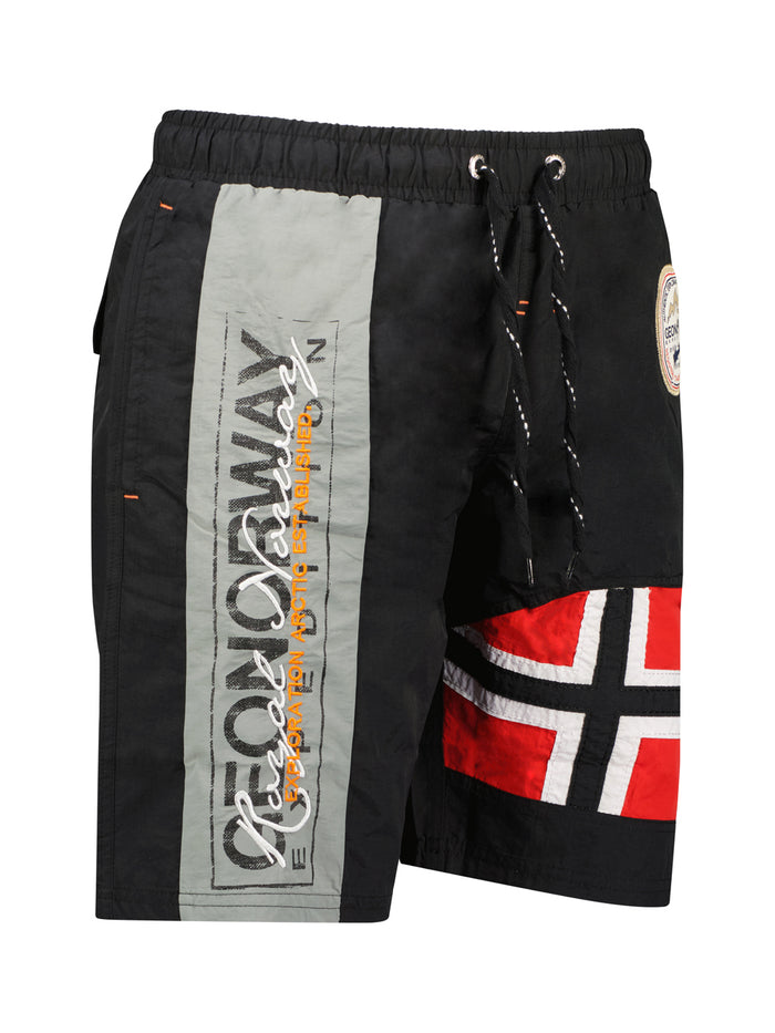 Geographical Norway Bermuda Sea Pool Short Black Men 2