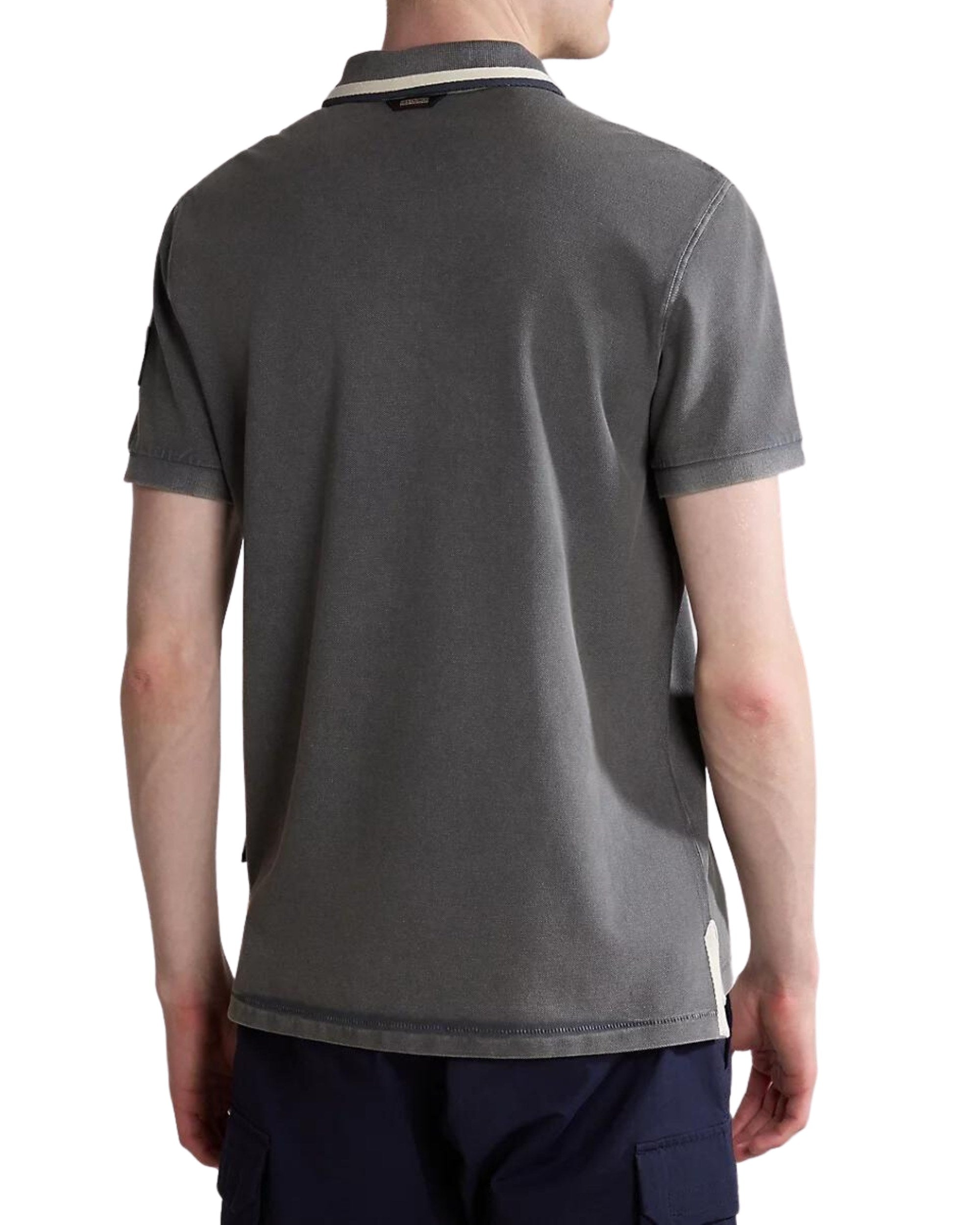 Napapijri Polo Gandy Regular Fit Cotton Grey