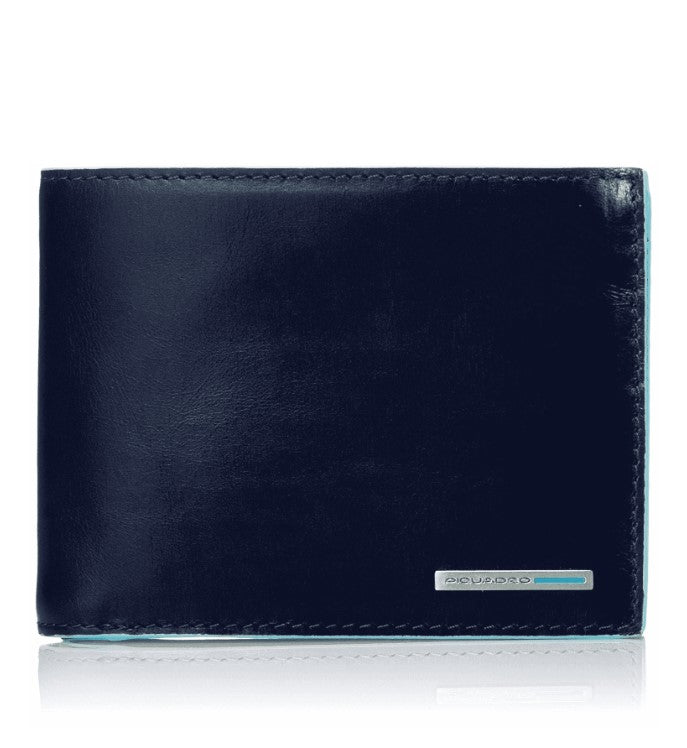 Piquadro E Square Coin Purse Cc Blue Men