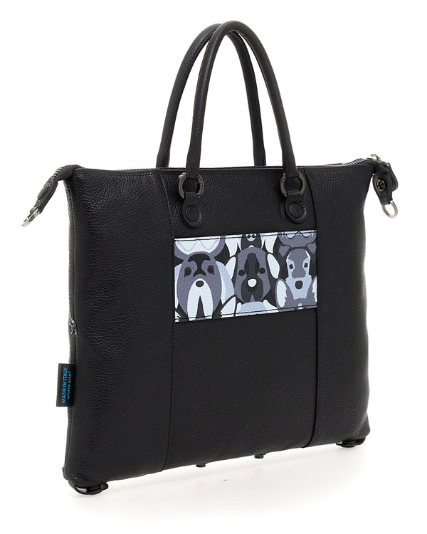 Gabs Zaino Trasformabile Hobo Shopper Tote Bauletto in Pelle Nero-2