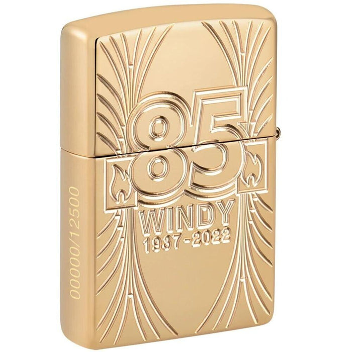 Zippo Windy 85 Anniversario Collectible Oro Unisex 2