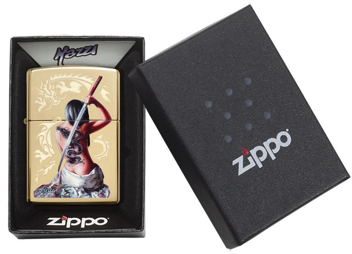 Zippo Samurai Lady Gold Unisex 3