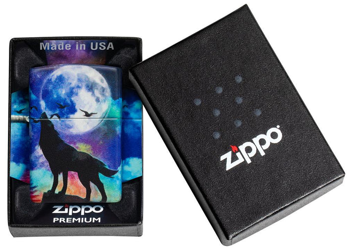 Zippo Wolf Design Wolf Moon 540 Colors Multicolor Unisex 3