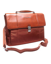 Piquadro Porta Documenti 24ore Con Patta E Tracolla Arancione Uomo