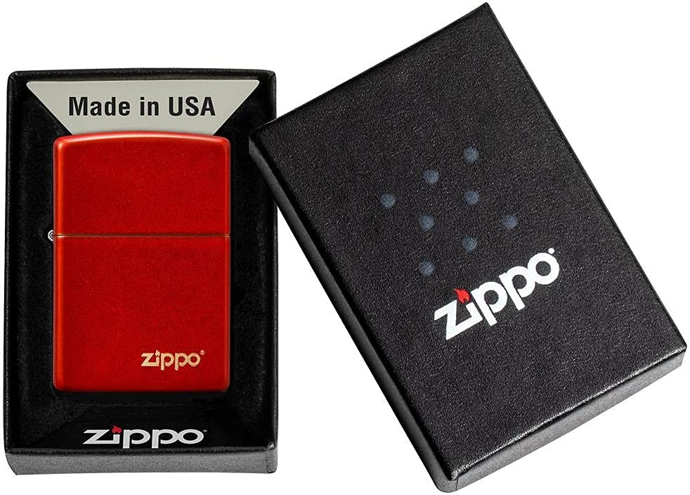 Zippo Windproof Refillable Made In Usa Red Unisex