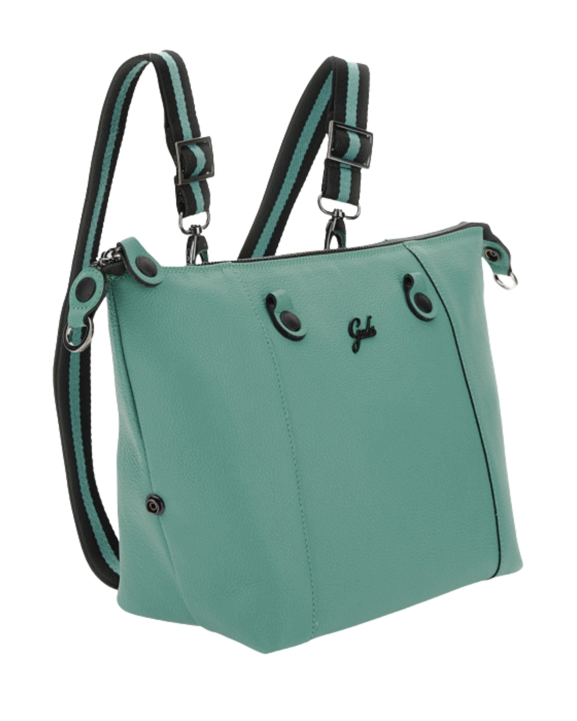 Gabs Shopper Tote Bauletto Zaino Trasformabile Verde Donna