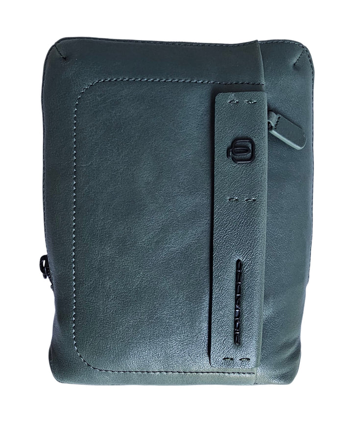 Piquadro Leather With Ipad Mini Pocket Green Men 1