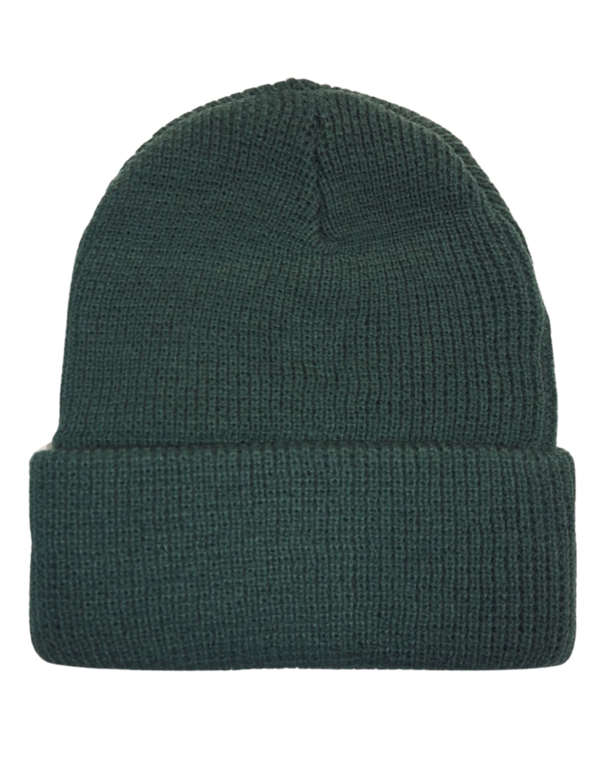Goorin Bros. Beanie Hat Cap With Front Patch And Side Logo Green Unisex