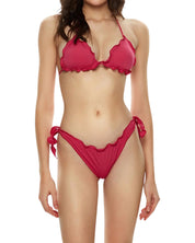 Mefui Frou Frou Brazilian Briefs With Knots Purple Women