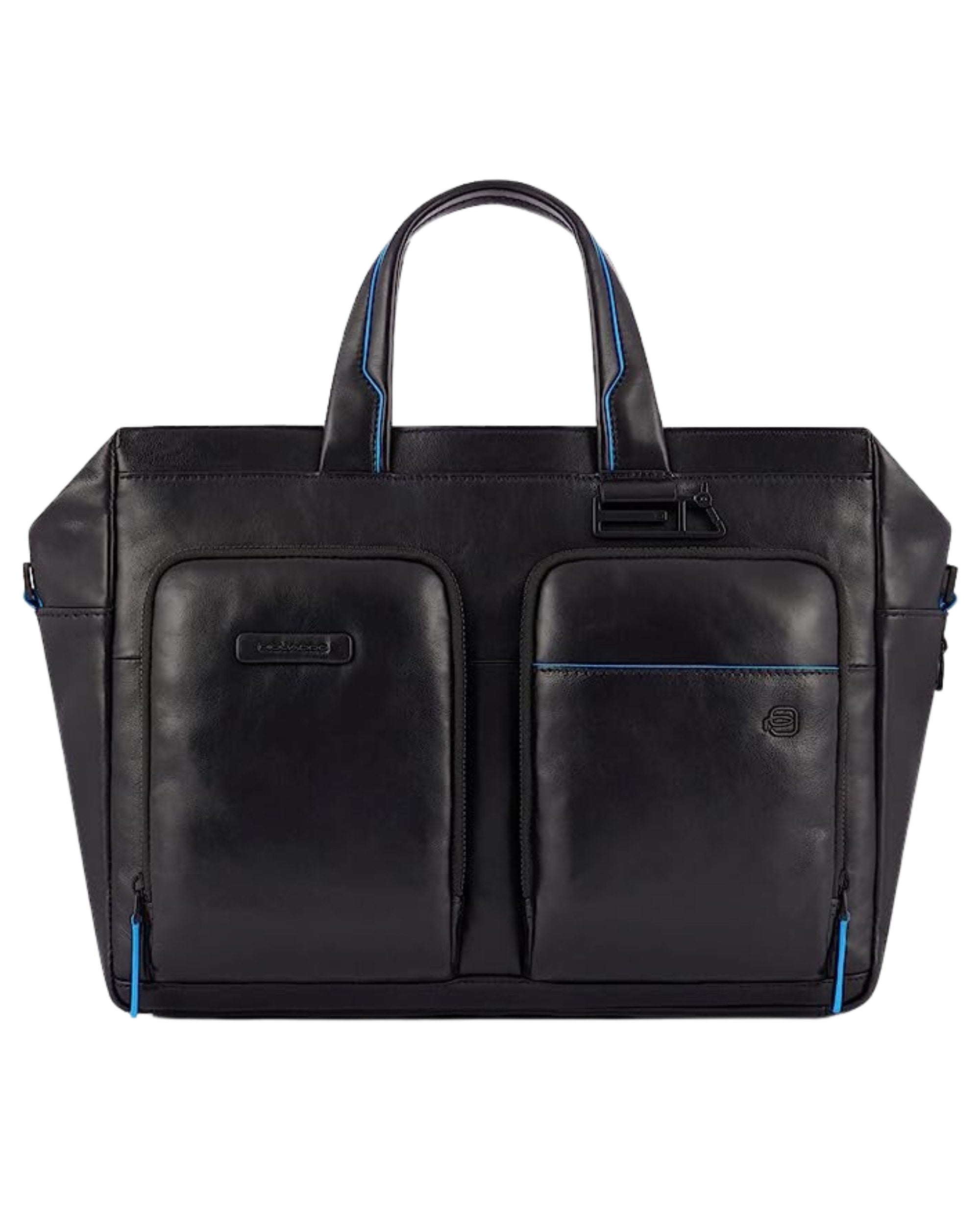 Piquadro Slim Two Handle Document Holder Black Unisex