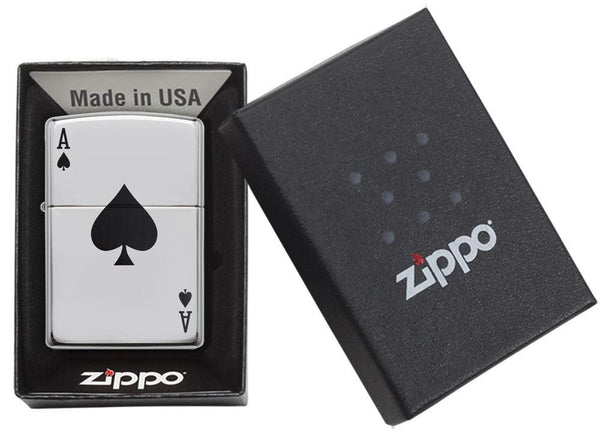 Zippo Lucky Ace Silver Unisex-2