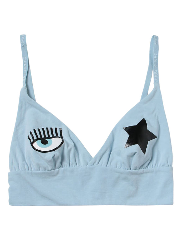 Chiara Ferragni Bralette Eye-star By Azzurro Donna