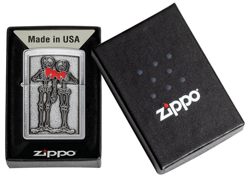 Zippo Couple Emblem Silver Unisex-2