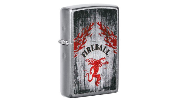 Zippo Fireball Whiskey Street Chrome Silver Unisex-2