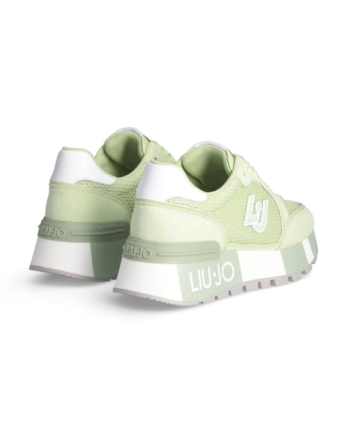 Liu Jo Sneakers Pelle/Suede Verde 3