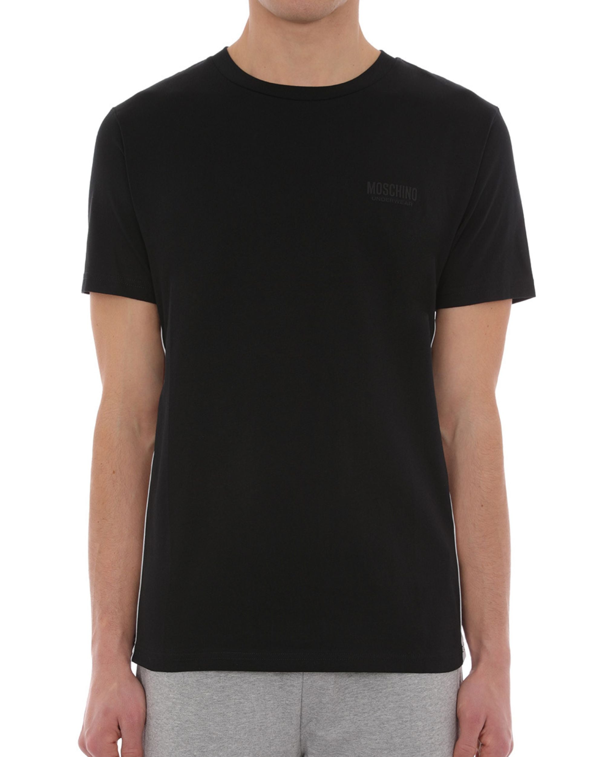 Moschino Underbear Side Band Logo All Black Cotton