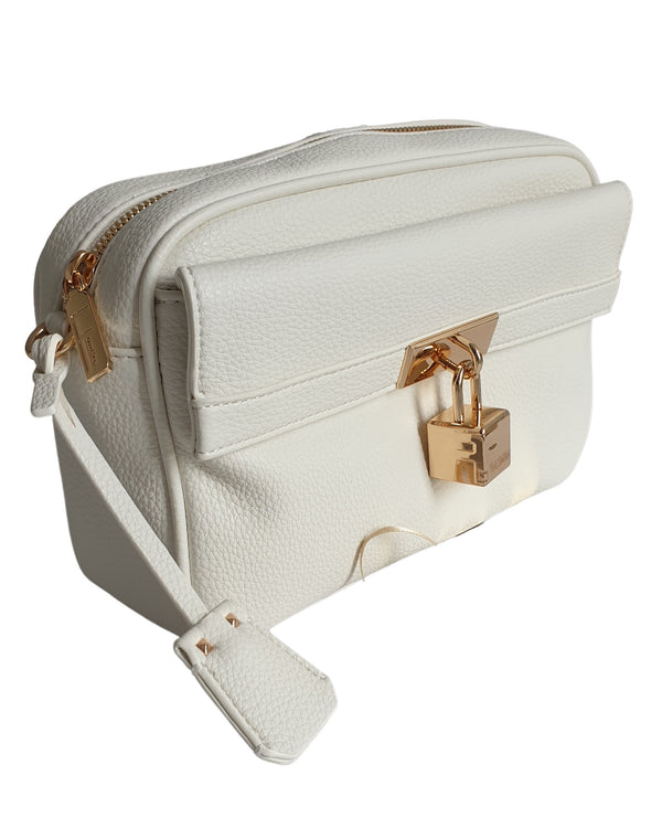 Fracomina Camera Bag In Ecopelle Con Tracolla Bianco Donna-2
