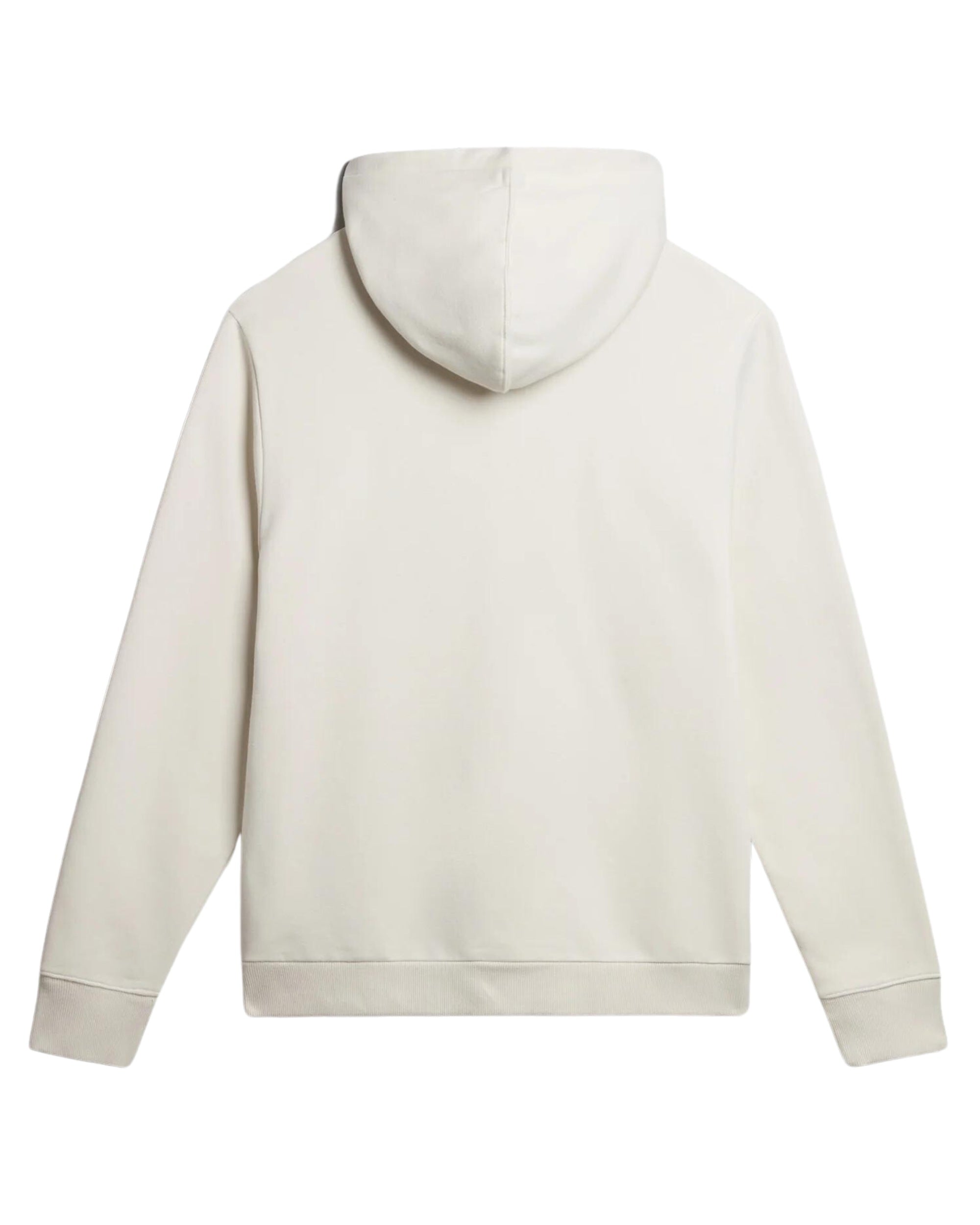 Napapijri Felpa Burgee con Cappuccio e Logo Bandiera Bianco