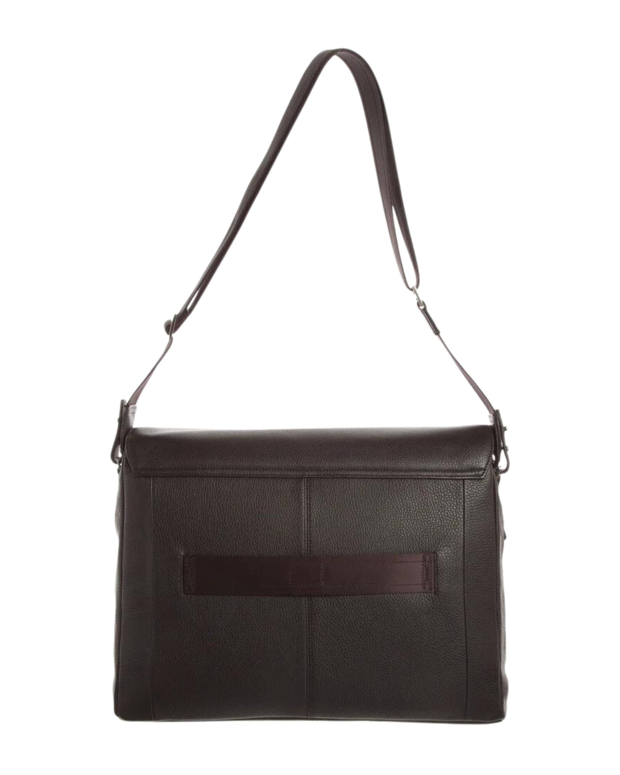 Piquadro Document Bag Holder PC Monitor Laptop Brown Men