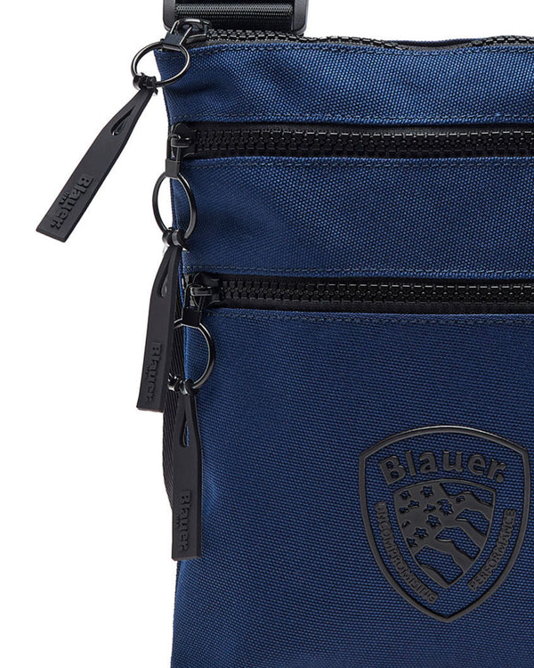 Blauer Nylon Crossbody Bag
 Basic Blue Room Man-2