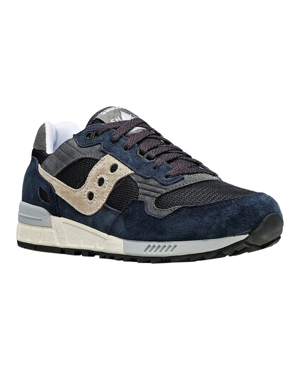 Saucony Sneakers Shadow 5000 Pelle Scamosciata Blu-2