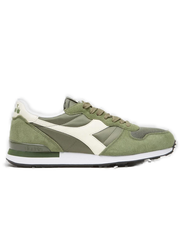 Diadora Camaro Sneaker in Nylon and Suede Green