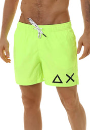 Sun68 Yellow Beach Sea Shorts